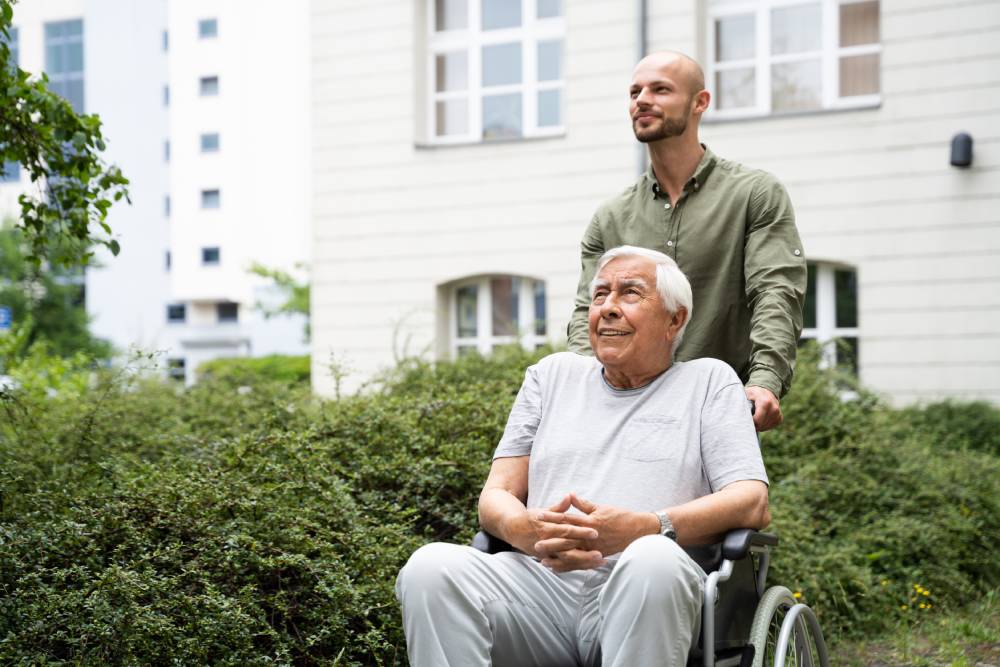 Mann als pflegender Angehöriger